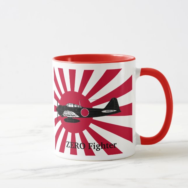 Caneca Rising sun flag and Zero Fighter (Direita)