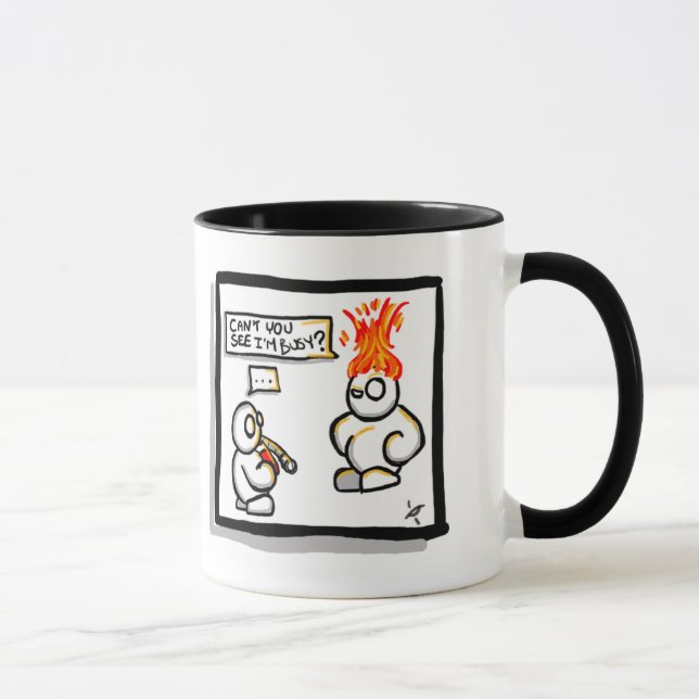 Caneca Risos da manhã - homem do fogo (Direita)