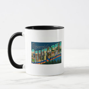 Caneca Riverside, Califórnia - Cenas com Letras Grandes