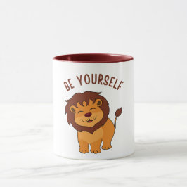 Caneca "Roar com Orgulho: Seja seu próprio Lion Mug para