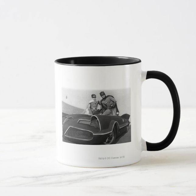 Caneca Robin e Batman em Batmobile (Direita)