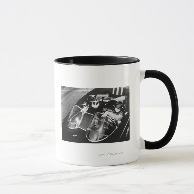 Caneca Robin e Batman no Batmobile (Direita)