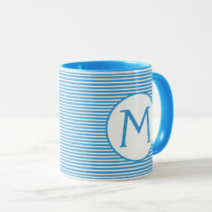 Caneca Robin Ovo Blue Stripe Monograma