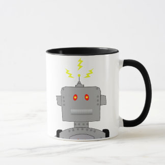 Caneca robô confuso