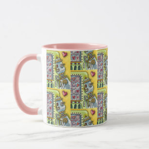 CANECA ROBÔ PROCURANDO AMOR, CORAÇÃO DE MÁQUINA DE VENDA 