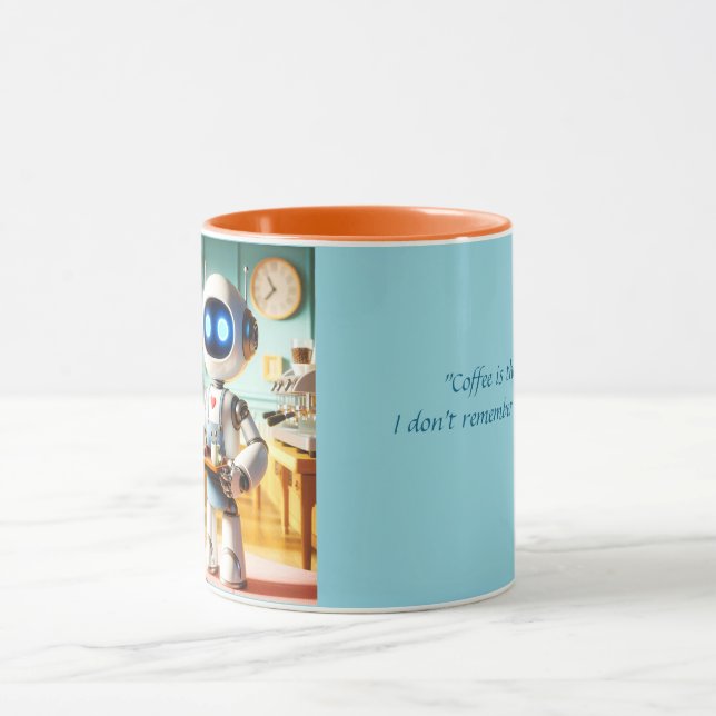 Caneca RoboBarista - IA Café Mestre Mug (Centro)