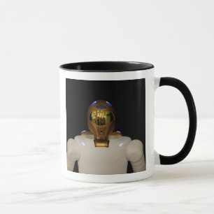 Caneca Robonaut 2, um hel astronauta humanoide com destre