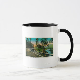 Caneca Rocha do dente no rio de Colômbia RiverColumbia,