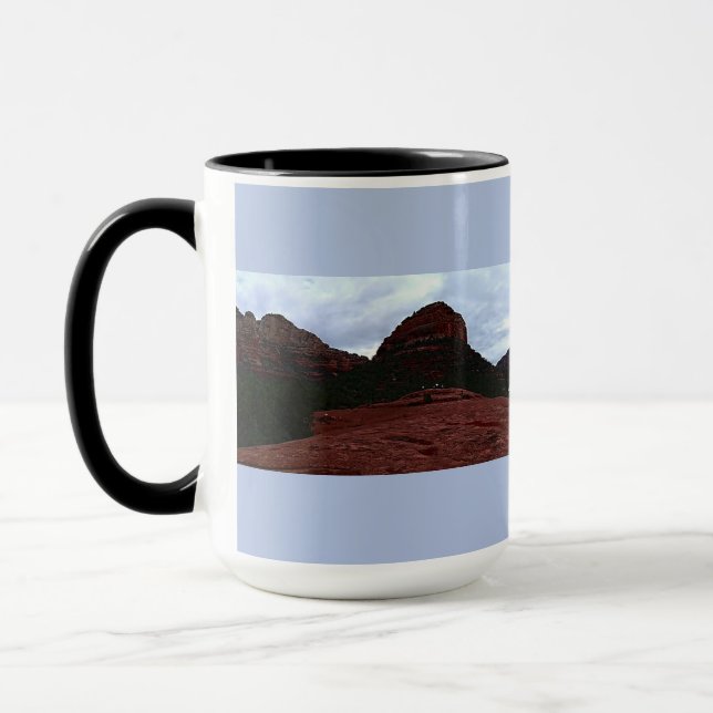 Caneca Rochas de Óxido de Ferro Vermelho de Sedona (Esquerda)