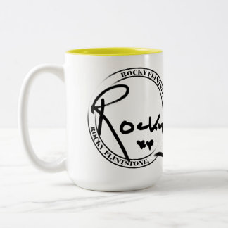 Caneca rochosa do Flintstone de dois tons
