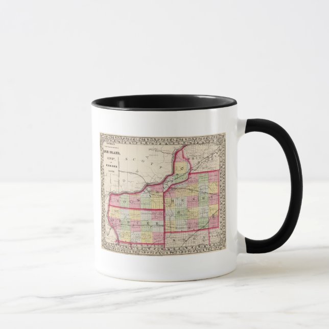 Caneca Rock Island, Henry, condados Mercer (Direita)