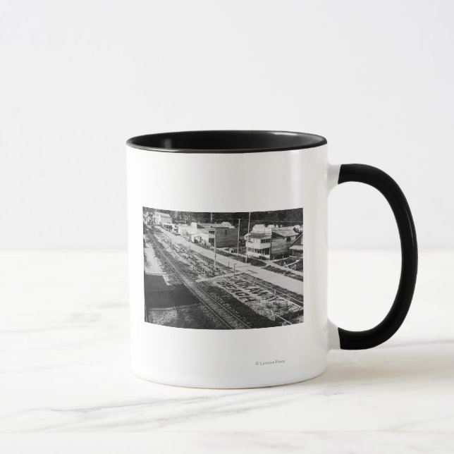 Caneca Rockaway, Oregon Beach e Main Street Photograp (Direita)