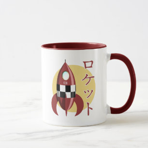 Caneca Rocket retro japonês