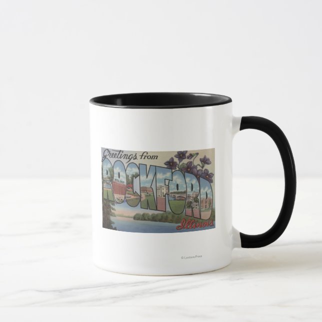 Caneca Rockford, Illinois - Cenas com Letra Grande (Direita)