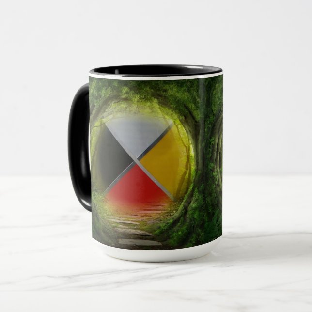 Caneca Roda de Medicina Florestal Grande Combo (Frente Esquerda)