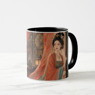 Caneca Rolo de pintura do Palácio do Império Tang.