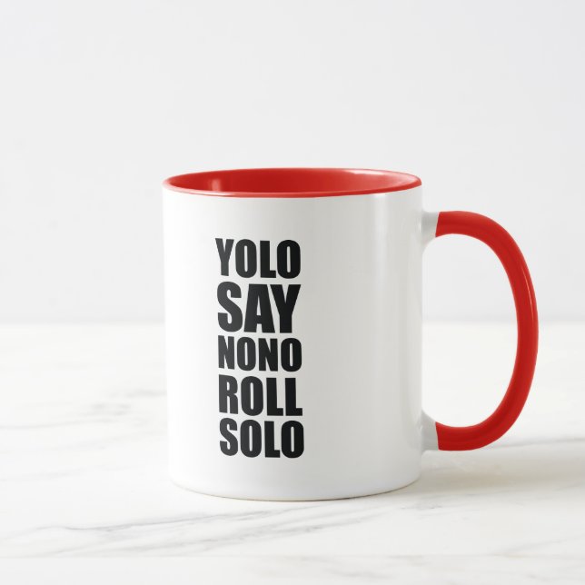 Caneca Rolo de YOLO de solo (Direita)
