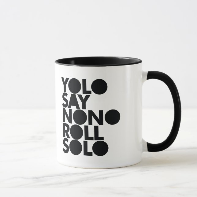 Caneca Rolo de YOLO enchido só (Direita)