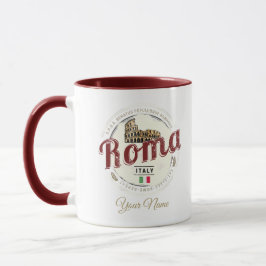 Caneca Roma Itália Retro Colosseum Vintage Holiday