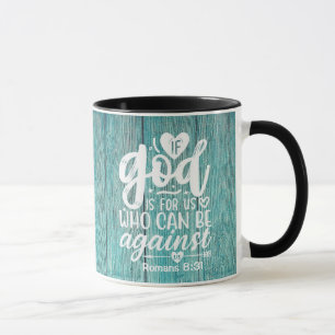 Caneca Romanos 8:31 Se Deus é para nós que pode estar con