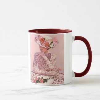Caneca romântica da senhora café do Victorian