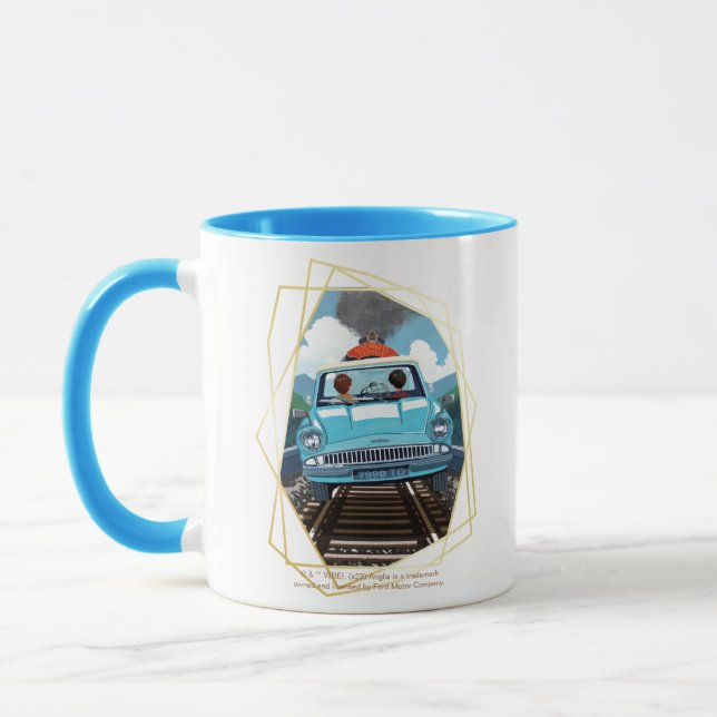 Caneca Ron & HARRY POTTER™ em carro voador para HOGWARTS™ (Esquerda)
