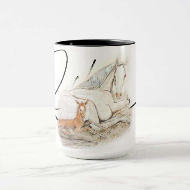 Caneca Ron Hevener "Contessa and foal" Signature (Centro)