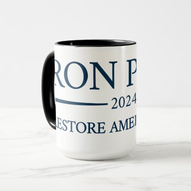 Caneca Ron Paul 2024 Mug (Frente Esquerda)