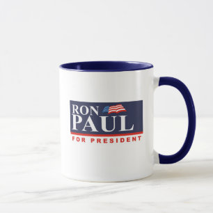 Caneca RON PAUL PARA o PRESIDENTE (proibição