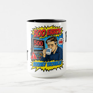 Caneca Rooney Troublin 500 Error IT Tech Humor Funny Mug