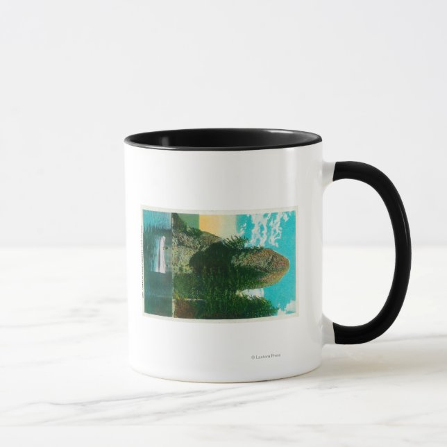 Caneca Rooster Rock no Rio Columbia (Direita)