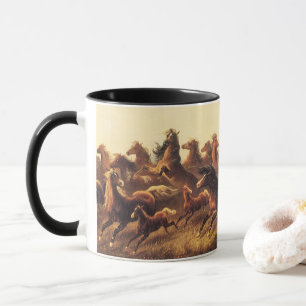 Caneca Roping Wild Horses de James Walker
