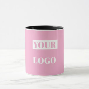 Caneca Rosa - adicione seu logotipo