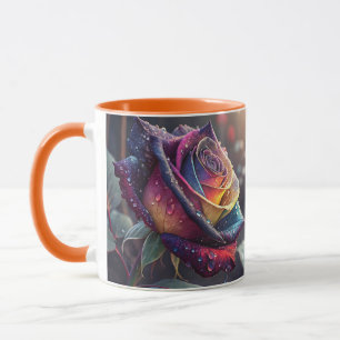 Caneca Rosa Amarelo Roxo Fantasia