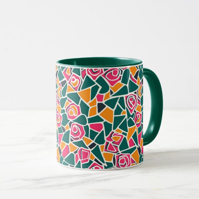 Caneca Rosa Amor Contorno Ousado (Frente Esquerda)