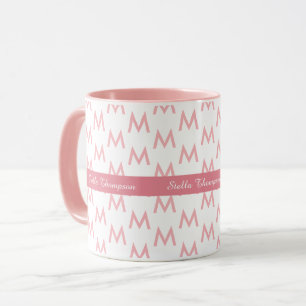 Caneca rosa bonito e feminino