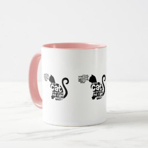 Caneca Rosa bonito você tem o gato a ser Kitter mim Meow