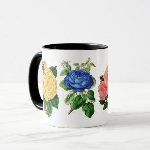 Caneca Rosa Colorida Brilhante Flor Floral Jardim Natural