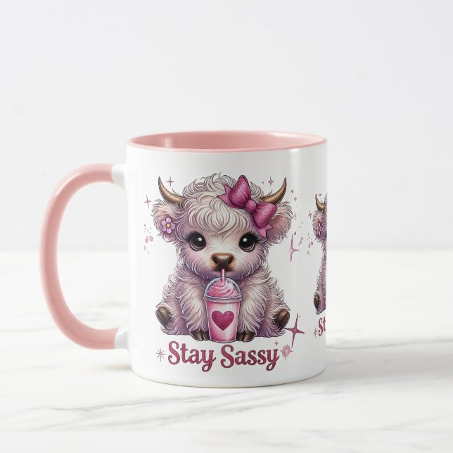 Caneca Rosa, Continue Sassy, Vacas das Terras Altas (Esquerda)