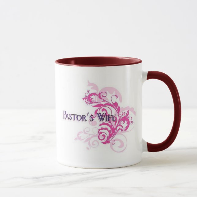 Caneca Rosa da esposa dos pastores (Direita)