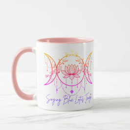 Caneca Rosa da Tríplice Deusa & Lótus