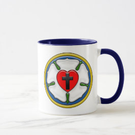 Caneca Rosa de Lutero com Relevo