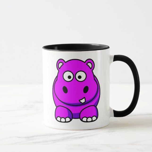 Caneca Rosa do hipopótamo (Direita)