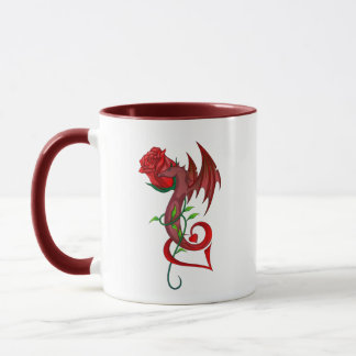 Caneca Rosa Dragon Lover