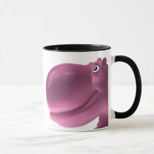 Caneca Rosa feliz do hipopótamo