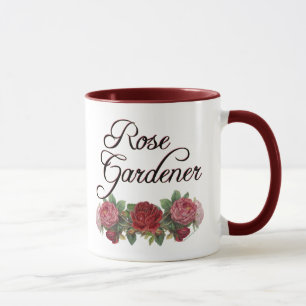 Caneca Rosa Gardener Say com Rosas