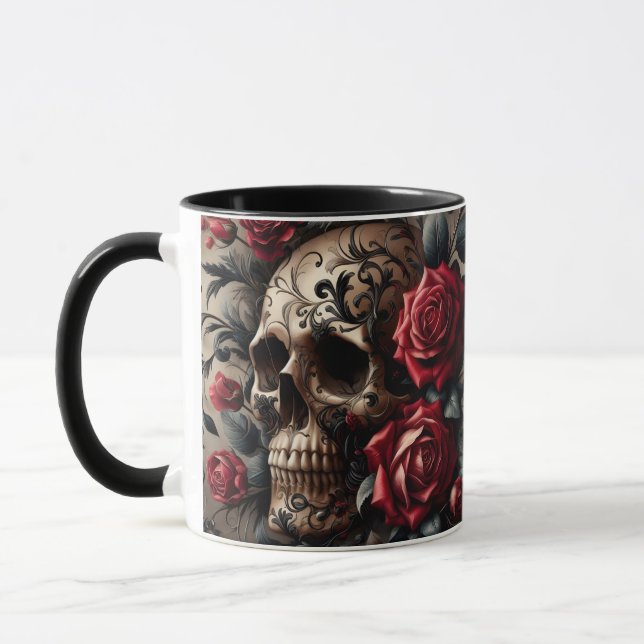 Caneca Rosa Gótica Preta (Esquerda)
