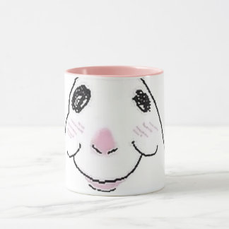 Caneca rosa hamster engraçado fofo