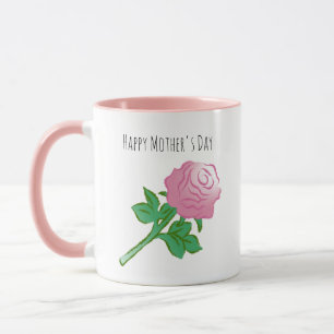 Caneca Rosa Rosa Bonita e Linda