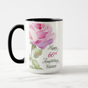 Caneca Rosa Rosa Pink Jubileu Católico de 60 Anos de Frei